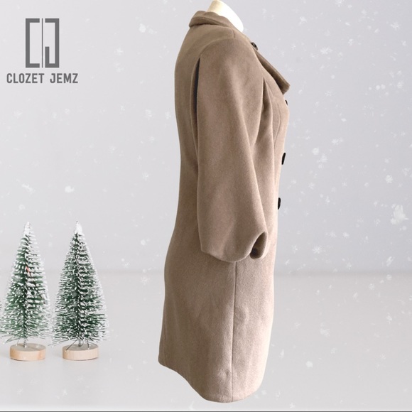 (S) NWT Only Edge Collection Button-Up Luxury Jacket in Beige - Picture 2 of 8